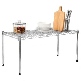 Heavy Duty 1-Tier Shelving Storage Shelves,Adjustable Storage Units,Steel Wire Shelving Shelves,30" W x 14" D x 15" H,1 Pack